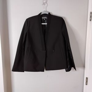 GSTQ Women's Elegant Black Blazer